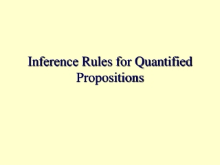 Inference Rules for Quantified Propositions