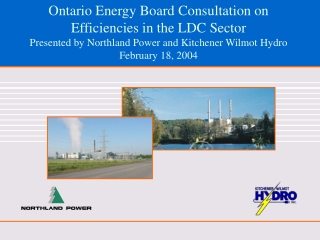 Joint submission of Northland Power and a number of major LDCs