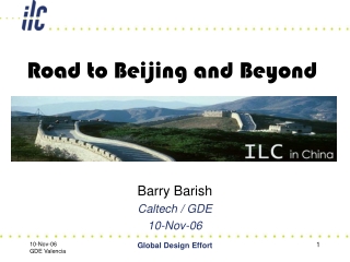 Road to Beijing and Beyond