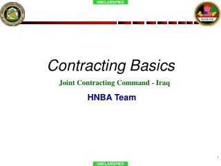 Contracting Basics