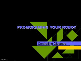 PROMGRAMING YOUR ROBOT