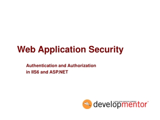 Web Application Security