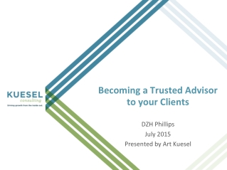 Becoming a Trusted Advisor to your Clients