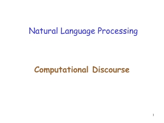 Natural Language Processing