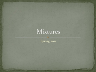 Mixtures