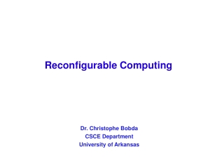 Reconfigurable Computing