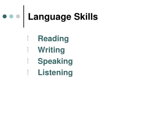 Language Skills