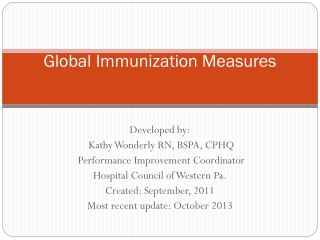 Global Immunization Measures