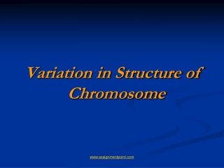 Variation in Structure of Chromosome