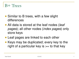 B+ Trees