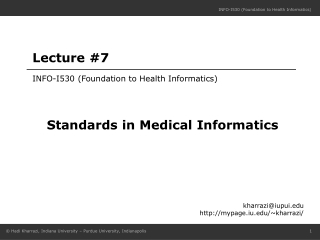 INFO-I530 (Foundation to Health Informatics)