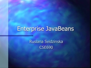 Enterprise JavaBeans