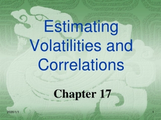 Estimating Volatilities and Correlations