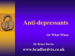 Anti-depressants