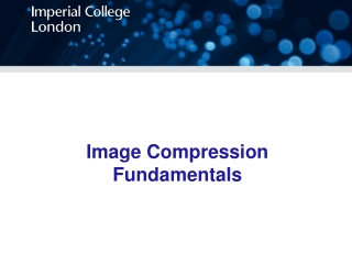 Image Compression Fundamentals