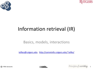 Information retrieval (IR)