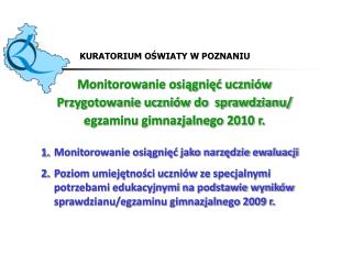 Monitorowanie osiągnięć jako narzędzie ewaluacji