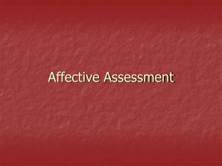 Affective Assessment