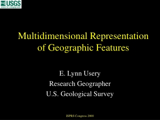 Multidimensional Representation of Geographic Features