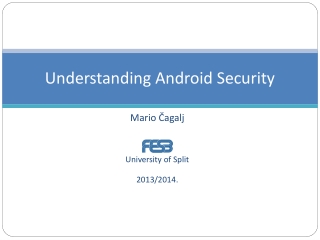 Understanding Android Security