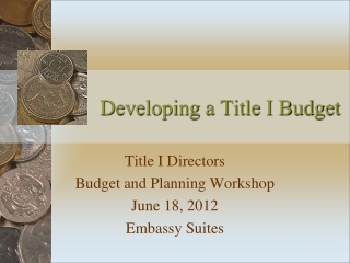 Developing a Title I Budget