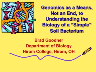 Genomics as a Means, Not an End, to Understanding the Biology of a “Simple” Soil Bacterium