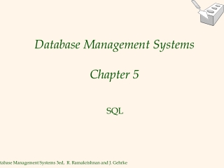 Database Management Systems Chapter 5