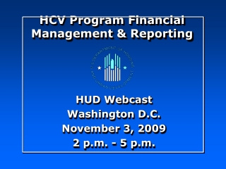 HCV Program Financial Management &amp; Reporting