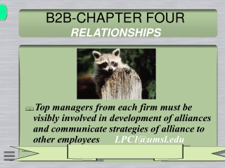 B2B-CHAPTER FOUR  RELATIONSHIPS