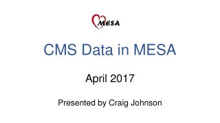 CMS Data in MESA April 2017