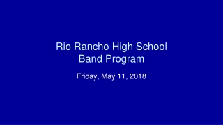Rio Rancho High School Band Program