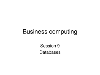 Business computing