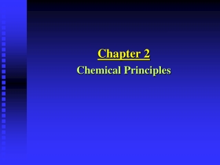Chapter 2 Chemical Principles