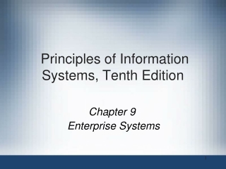 Principles of Information Systems, Tenth Edition