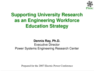 Supporting University Research as an Engineering Workforce Education Strategy