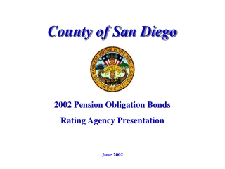 2002 Pension Obligation Bonds Rating Agency Presentation