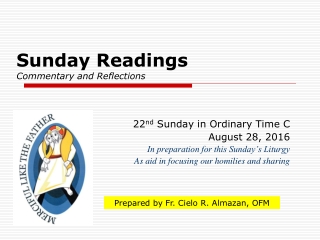 Sunday Readings Commentary and Reflections