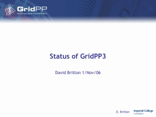 Status of GridPP3