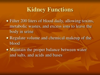 Kidney Functions