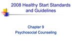 2008 Healthy Start Standards and Guidelines