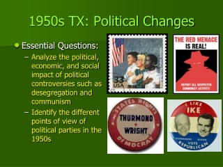 1950s TX: Political Changes