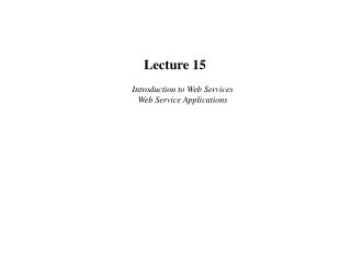 Lecture 15