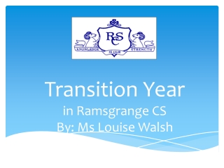 Transition Year in Ramsgrange CS By: Ms Louise Walsh