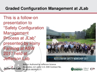 Graded Configuration Management at JLab