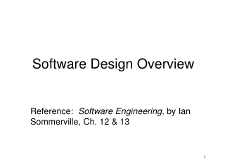 Software Design Overview