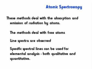 Atomic spectrometry