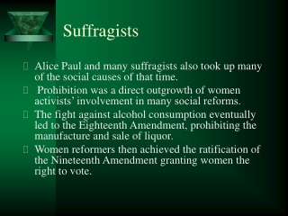 Suffragists