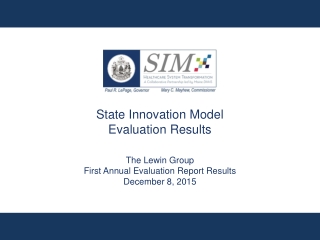 State Innovation Model Evaluation Results