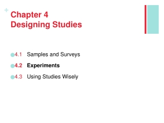 Chapter 4 Designing Studies