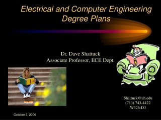 Electrical and Computer Engineering Degree Plans